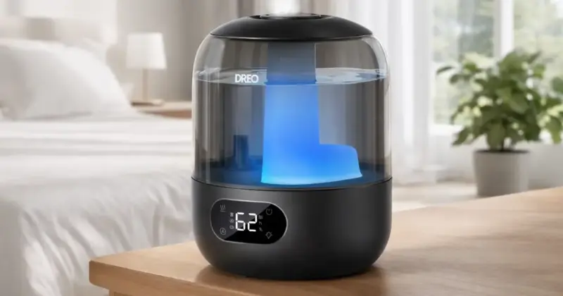 Humidificador ultrasónico Dreo silencioso para bebés con depósito de gran capacidad y hasta 30 horas de uso a precio rebajado