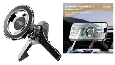 Technaxx TX-304: Soporte magnético para coche con rotación 360° en oferta por 6,49 €