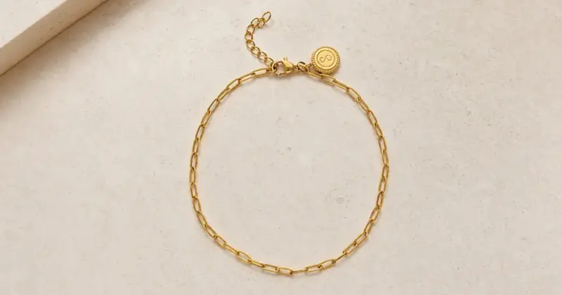 Tobillera Singularu Chic bañada en oro 18 kt con 60% de descuento a sólo 7,99 €