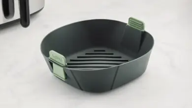Cesta de silicona Lékué para freidora de aire con asas flexibles: más espacio y comodidad por 8,80€ con 32% de descuento