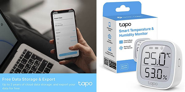 Monitor Inteligente de Temperatura y Humedad TP-Link Tapo T315 por 22,31 € con envío gratis