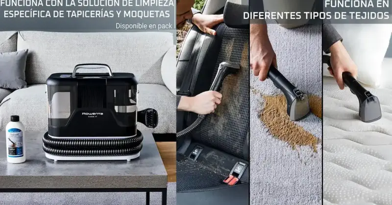 Aspirador Rowenta Clean It para tapicerías con fregado y gran potencia, ahora a 109,99 € con un 31% de descuento
