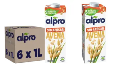 Pack x6 Alpro Avena Sin Azúcar: bebida vegetal saludable con 31% de descuento en Amazon