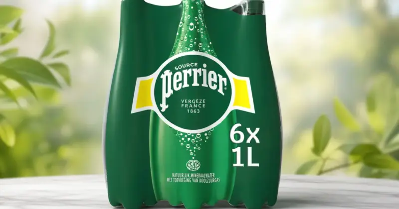 Pack de 6 botellas de Agua Mineral Natural con Gas Perrier 1L con 35% de descuento en Amazon