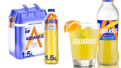 Pack de 6 botellas de Aquarius Naranja Zero Azúcar: refresco sin calorías a solo 8,82 € con 32% de descuento