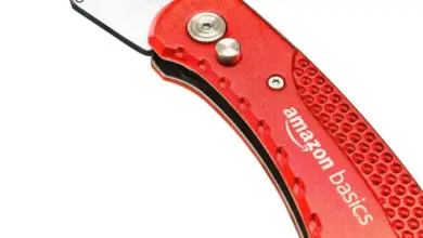 Cuchillo plegable Amazon Basics: práctico, resistente y con 20% de descuento