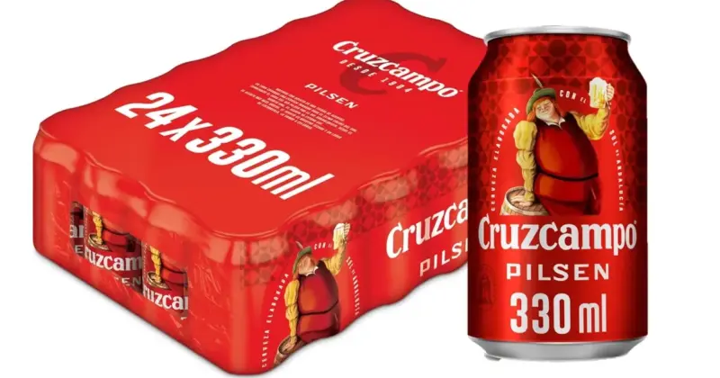 Pack de 24 Latas de Cerveza Cruzcampo por 11,40 € – Ideal para Celebraciones y Uso Diario
