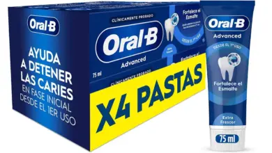 Pack x4 Dentífricos Oral-B Advanced 75 ml con tecnología anticaries y esmalte reforzado a 9,99 €