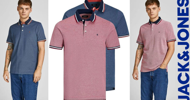Pack de 2 polos Jack & Jones Jjepaulos con diseño moderno y 39% de descuento en Amazon