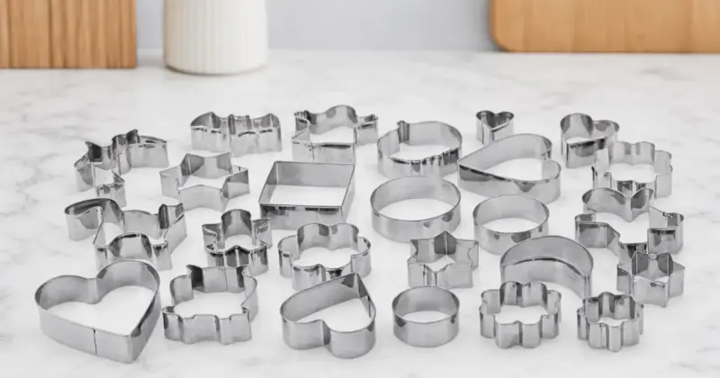 Pack de 25 moldes de acero inoxidable para galletas con formas divertidas y descuento del 20%