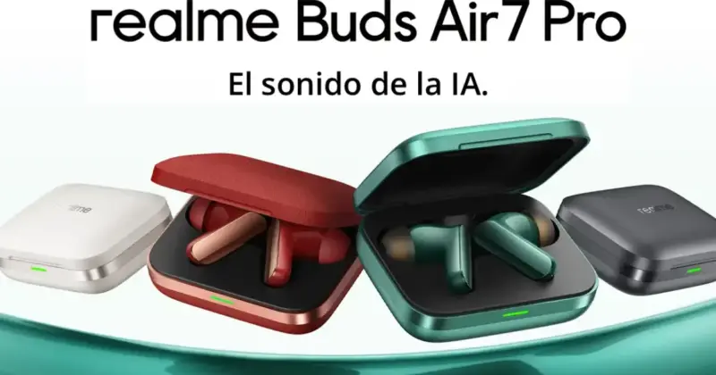 Realme Buds Air 7 Pro: Auriculares inalámbricos con cancelación activa por 37,97 € (-68%)