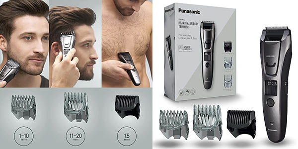 Panasonic ER-GB80-H503: Cortapelos versátil para cabello, barba y cuerpo con un 39% de descuento