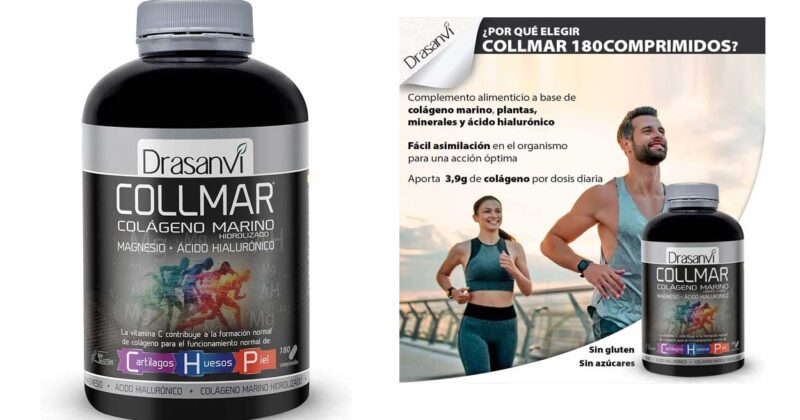 Pack de 2 botes de Colágeno Marino Collmar con magnesio: piel, huesos y articulaciones saludables desde 14,70 € con un 31% de descuento