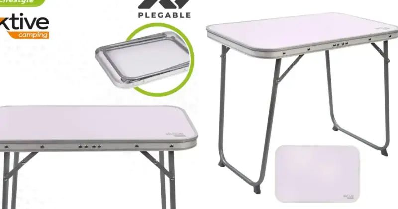 Mesa de Camping Plegable AKTIVE: Ligereza, Funcionalidad y Precio Imbatible