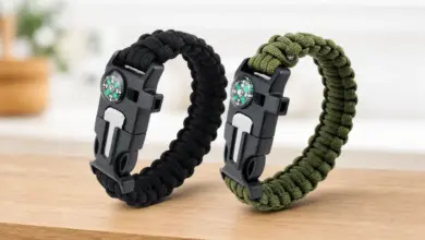 Pack de 2 Pulseras de Supervivencia Abda con Brújula, Silbato y Pedernal por 6,16 € con 20% de Descuento