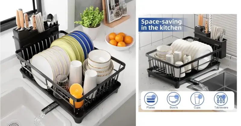 Escurreplatos Purkeep para encimera con diseño eficiente y 33% de descuento