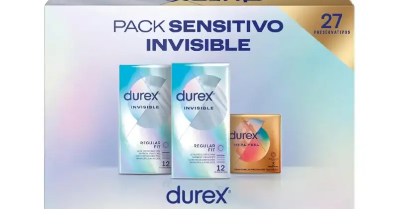 Pack Durex Invisible Extra Sensitivo y Real Feel con un 44% de descuento en Amazon