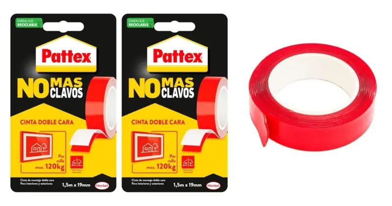 Pack de 2 cintas adhesivas Pattex No Más Clavos ultrafuertes con un 31% de descuento