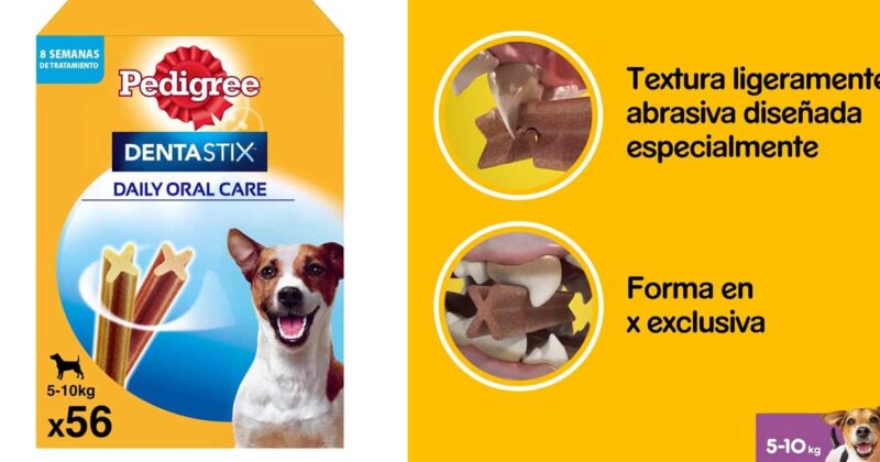 Pack 56 unidades Pedigree Dentastix para perros pequeños: cuidado dental diario con descuento
