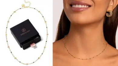 Collar Singularu Dots Black Enamel: Elegancia resistente con baño de oro a 15,43€ con 38% de descuento