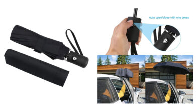 Paraguas plegable automático Vicloon: protección rápida y resistente por solo 7,59 € con 37% de descuento