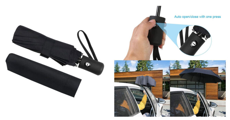 Paraguas plegable automático Vicloon: protección rápida y resistente por solo 7,59 € con 37% de descuento