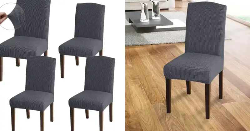 Pack 4 fundas elásticas Granbest para sillas: renueva tu comedor por solo 11,27 € con un 30% de descuento