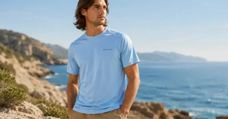 Camiseta Columbia Hike Crew para Hombre: Control de Humedad y Olores con 40% de Descuento