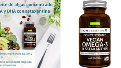 Omega 3 Vegano Pure & Essential con Astaxantina: Alta Concentración y 15% de Descuento en Amazon