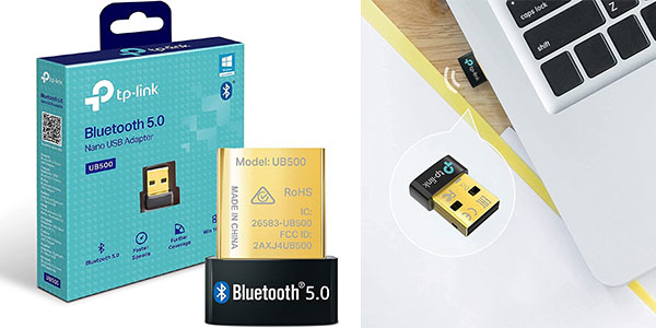 Nano Adaptador USB Bluetooth 5.0 TP-Link UB500 con 41% de Descuento por 9,99 €