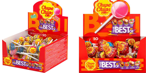 Pack de 50 Chupa Chups variados al 50% de descuento por solo 11,70 € en Amazon