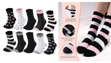 Pack de 10 pares de calcetines coloridos de algodón para mujer con 23% de descuento en Amazon