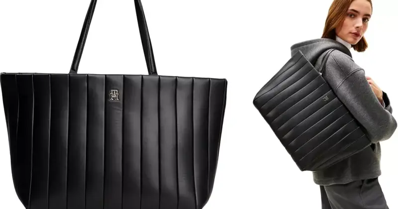 Bolso Tommy Hilfiger TH Grace Tote con estilo sofisticado al 56% de descuento