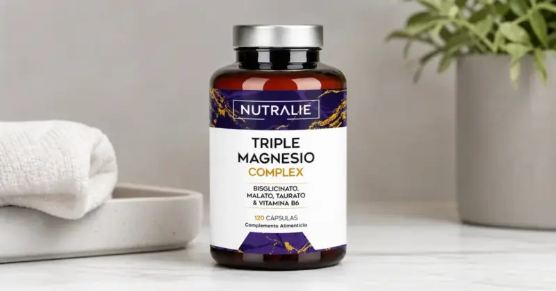 Triple Magnesio Complex: Fórmula avanzada con bisglicinato, malato y taurato a 18,90€ con 31% de descuento