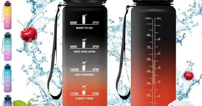 Botella Vikaster de 1L con Filtro Extraíble: Hidratación Práctica por Solo 11,99€