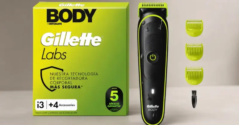 GilletteLabs i3 Body + Intimate: Afeitadora Corporal Precisa con 22% de Descuento a 34,99 €