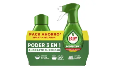 Pack x2 Fairy Poder 3 en 1 sin remojo de 500 ml con un 25% de descuento, limpieza rápida y eficaz