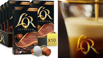 Pack de 100 cápsulas L'Or Espresso Caramelo compatible con Nespresso, sabor intenso y precio con 28% de descuento