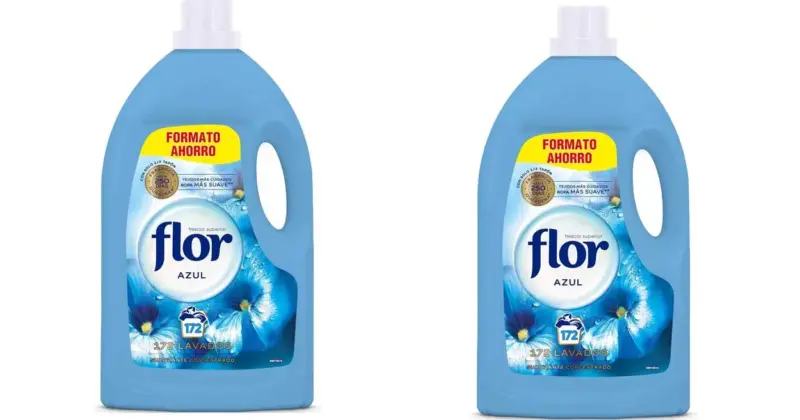 Suavizante Flor Azul 172 dosis: aroma duradero y suavidad extra a un precio increíble