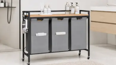 Cesto para ropa sucia EUGAD con 3 bolsas de 40L y ruedas por 33,99 € con gran descuento