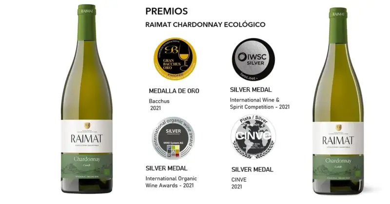Aprovecha el Raimat Castell Chardonnay Ecológico con un 26% de descuento, solo 6,10 €