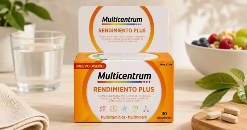 Multicentrum Rendimiento Plus: Refuerza tu Energía y Concentración con 28% de Descuento
