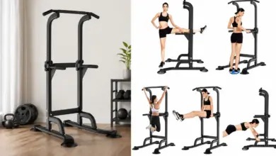 Estación de Entrenamiento SogesHome Power Tower Ajustable: Domina Dominadas y Fondos por 73,30 € con 19% de Descuento