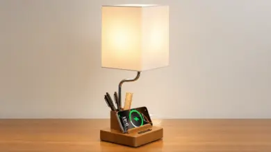 Lámpara de Mesa Inalámbrica OUTON con Portalápices y Luz Regulable por 9,49 € con 44% de Descuento