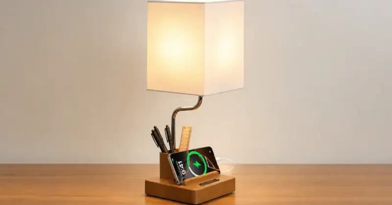 Lámpara de Mesa Inalámbrica OUTON con Portalápices y Luz Regulable por 9,49 € con 44% de Descuento