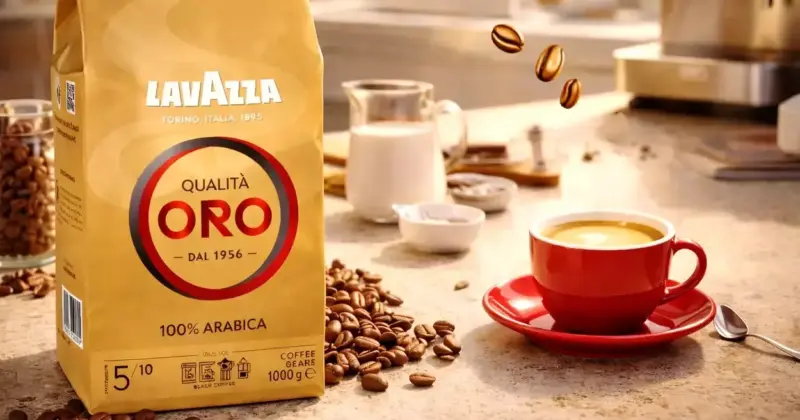Lavazza Qualità Oro en grano: café premium con un 49% de descuento para espresso en casa