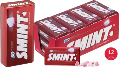 Pack de 12 latas de caramelos Smint de fresa sin azúcar con un 45% de descuento