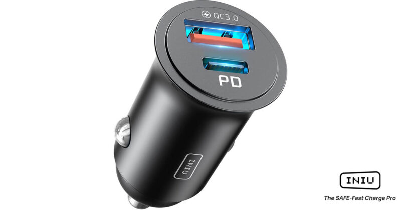 Cargador de Coche INIU USB + USB-C con Carga Rápida 30W por Solo 5,92€: El Mejor Chollo para tu Vehículo