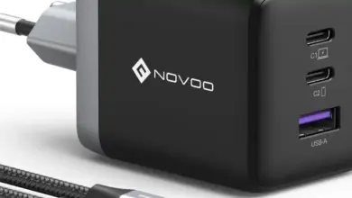 Cargador Novoo USB-C de 100W GaN III con 3 Puertos y Cable incluido por 24,02 € con 17% de descuento