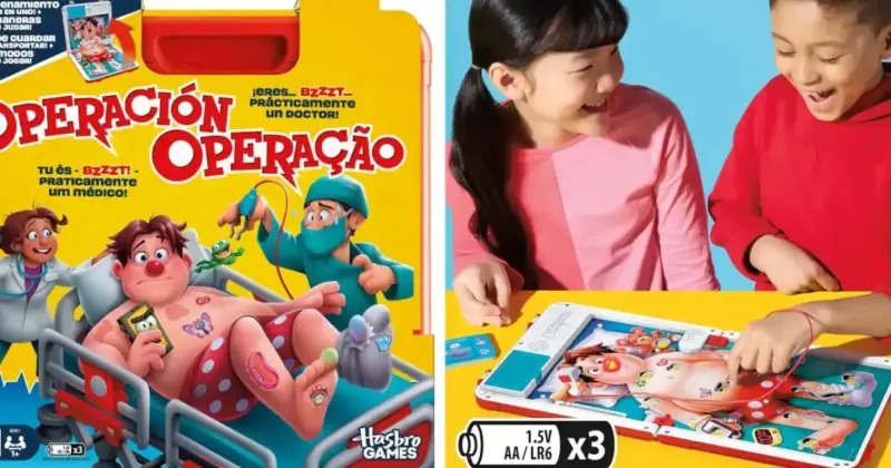 Juego electrónico Operación con estuche Todo en Uno: diversión clásica con un 35% de descuento